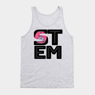 STEM with Blue Beaker and Flasks Tank Top